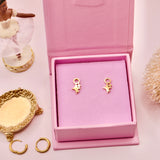 18k Gold Triple Star Charms