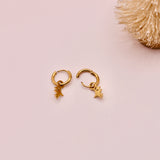 18k Gold Triple Star Charms