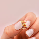 18k Gold Butterly Stud Earrings