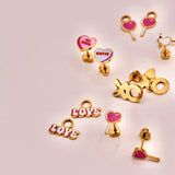 18k Gold Love Charms