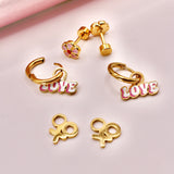 18k Gold Love Charms