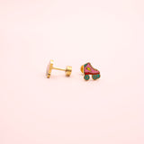 18k Gold Roller Skate Charms